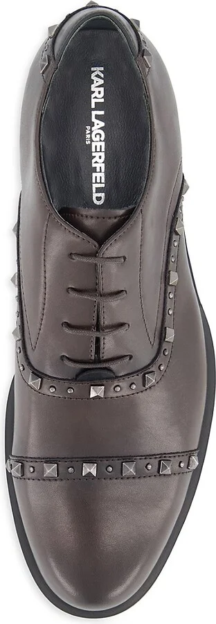 Studded Leather Oxfords - Image 4