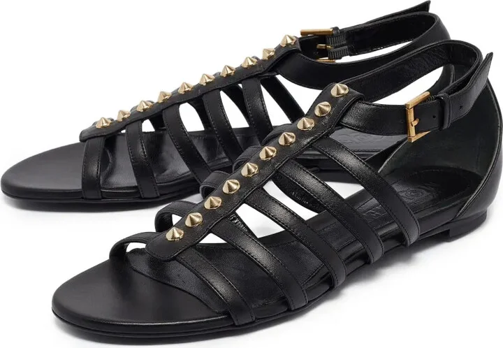 Studded Leather Sandals - Image 2