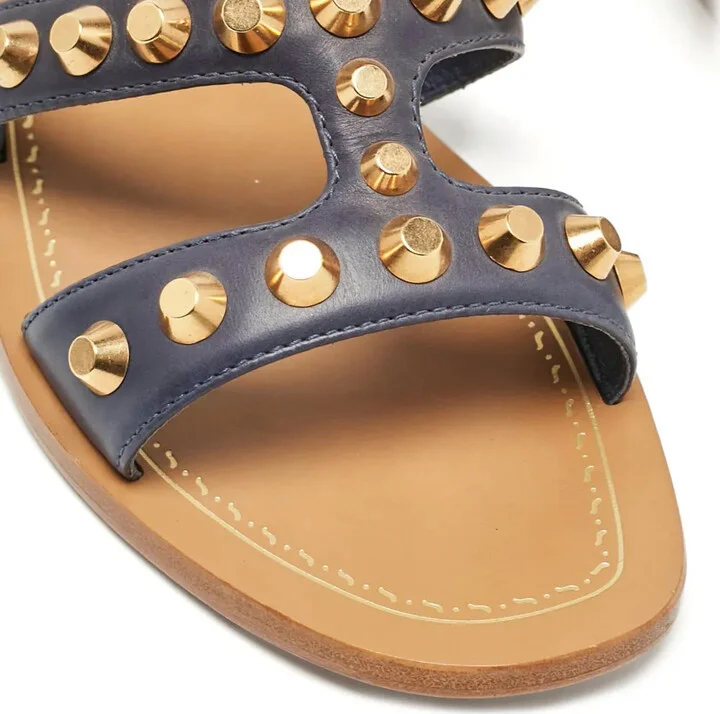 Studded Leather Sandals - Image 5