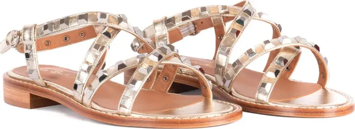Studded Leather Sandals - Image 2