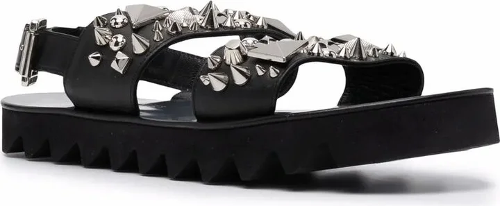 Studded Leather Sandals - Image 2