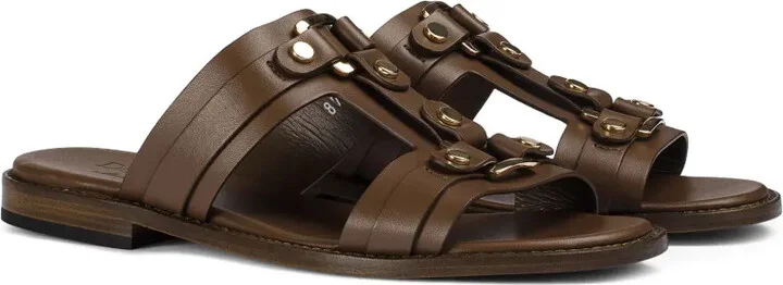 Studded Leather Slides - Image 2