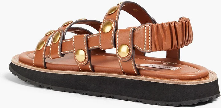 Studded leather slingback sandals - Image 3