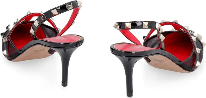 Studded Leather Slingbacks - Image 4