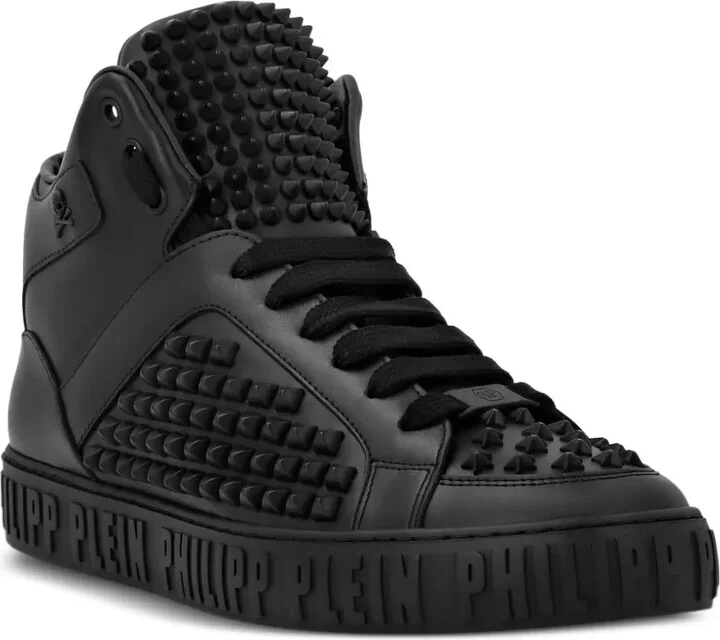 Studded Leather Sneakers - Image 2