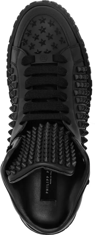 Studded Leather Sneakers - Image 3