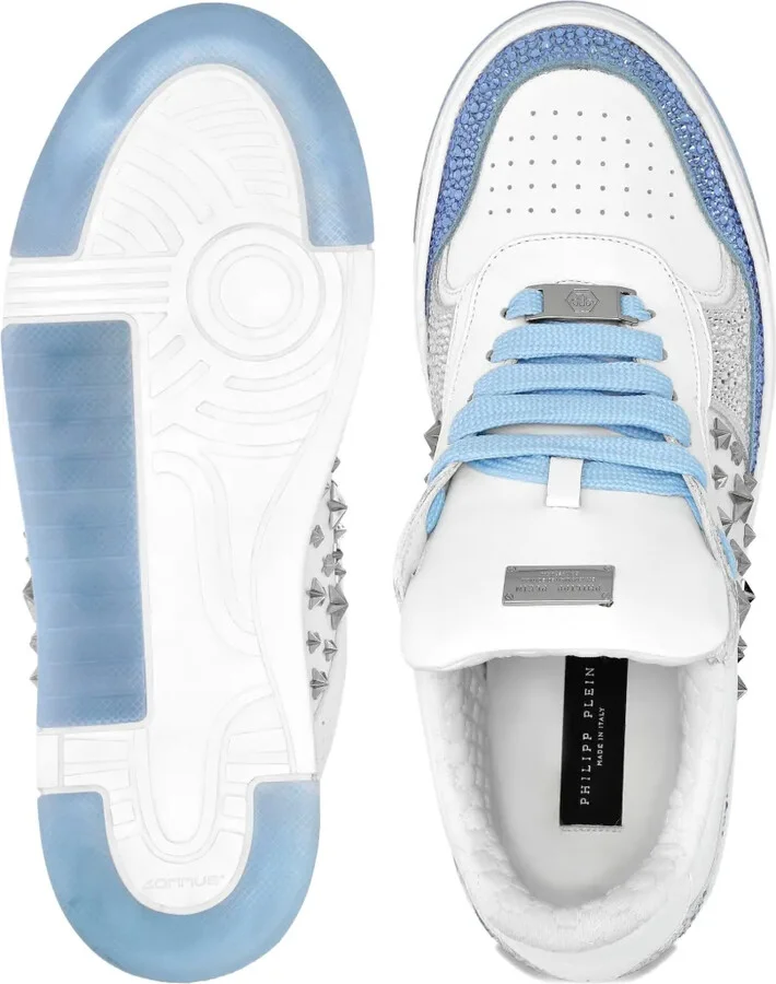 Studded Leather Sneakers - Image 3