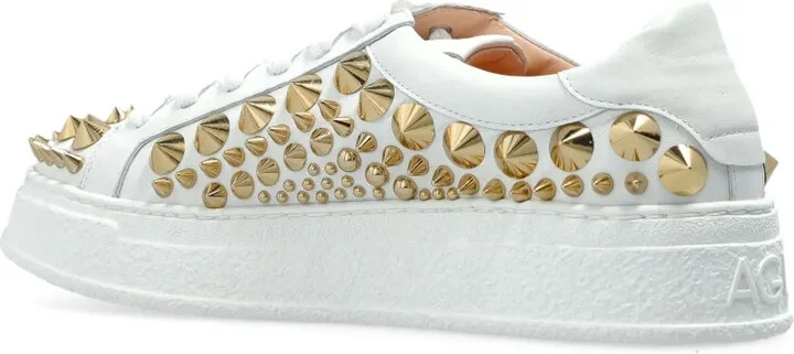 Studded Leather Sneakers - Image 3
