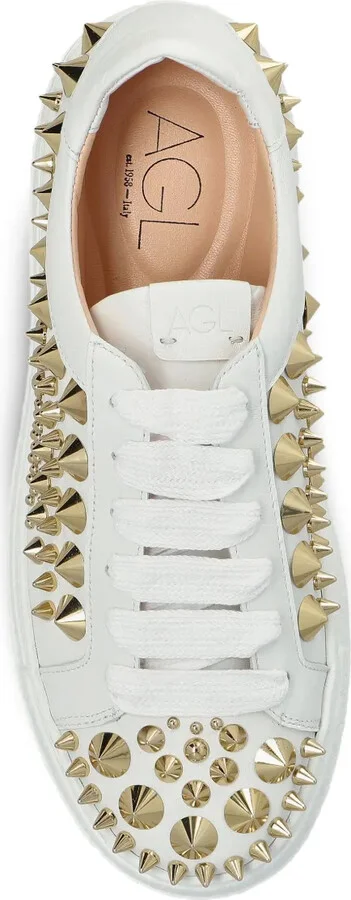 Studded Leather Sneakers - Image 4