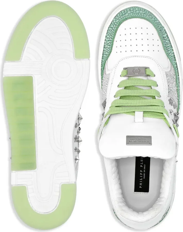 Studded Leather Sneakers - Image 3