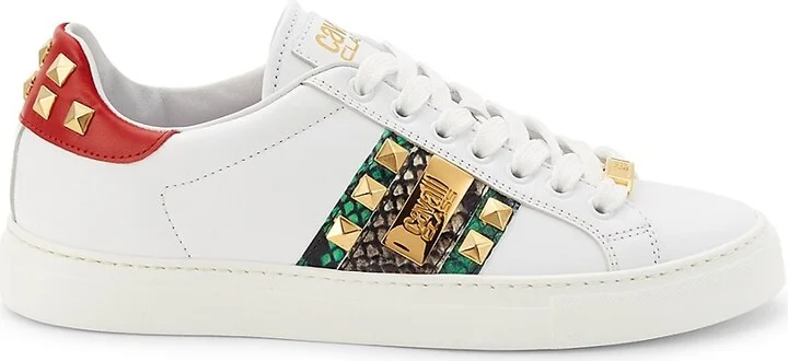 Studded Leather Sneakers