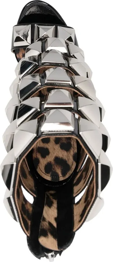 Studded Leopard-Print Sandals - Image 4