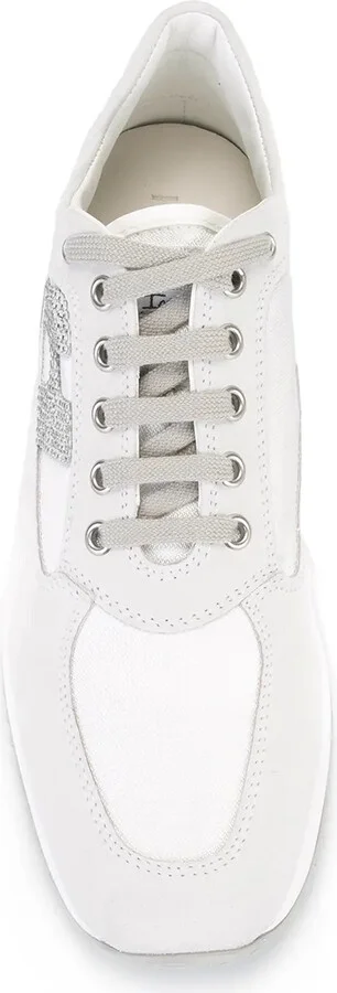 Studded Logo Lace Up Sneakers - Image 4