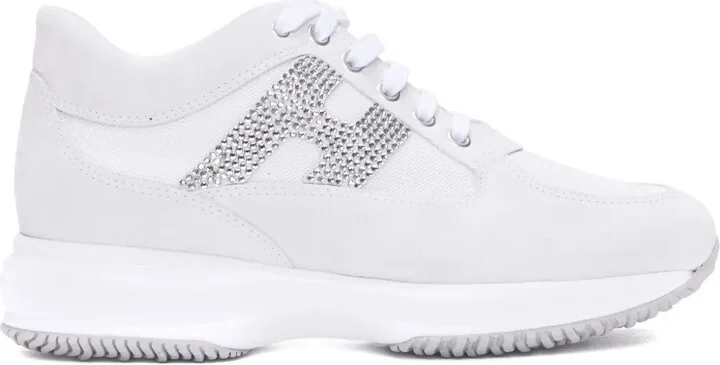 Studded Logo Lace Up Sneakers