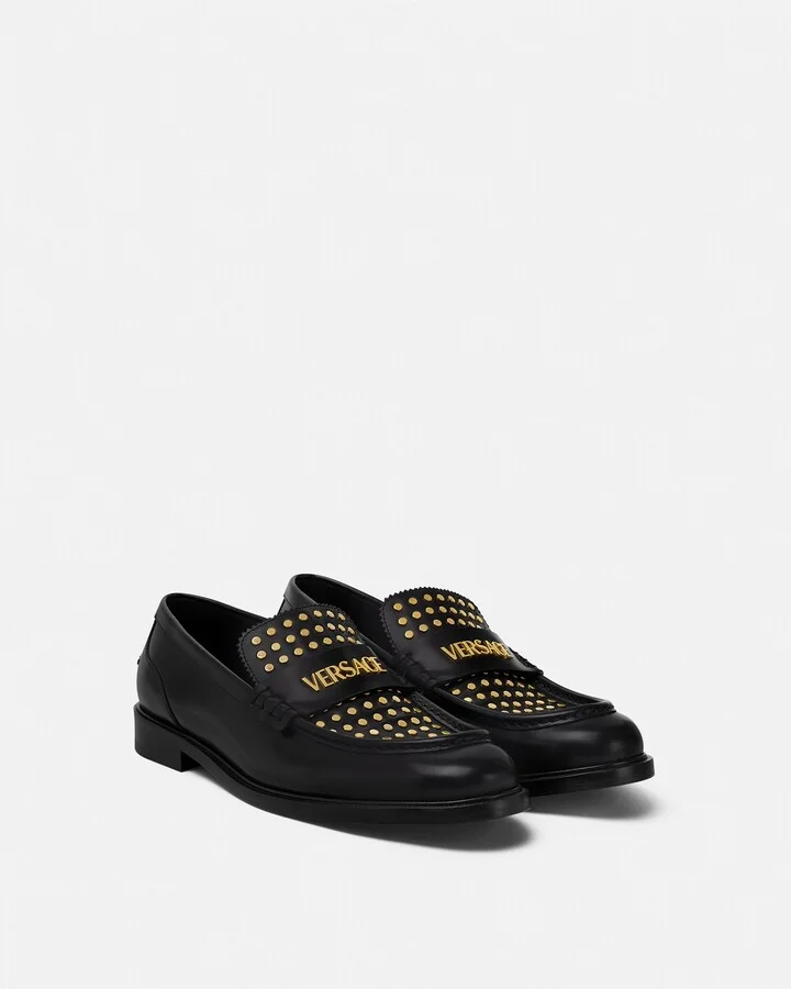 Studded Logo Loafers - Image 2