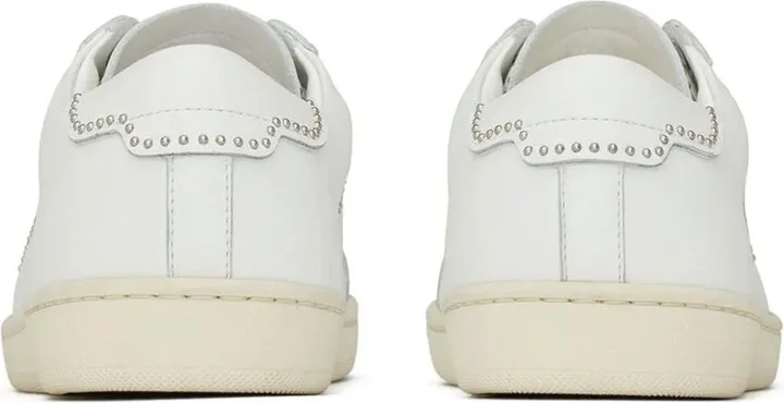 Studded Low-Top Leather Sneakers - Image 3