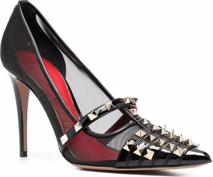 Studded Panelled Pumps - Image 2