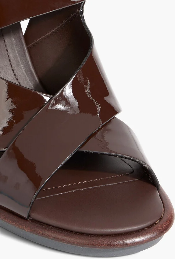 Studded patent-leather sandals - Image 4