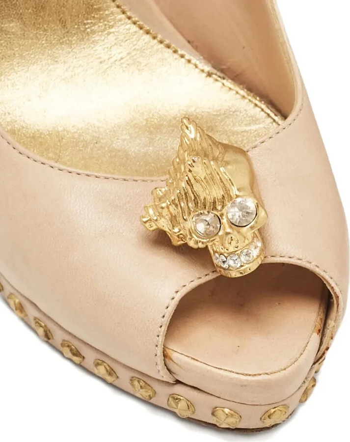 Studded Peep-Toe Pumps - Image 5