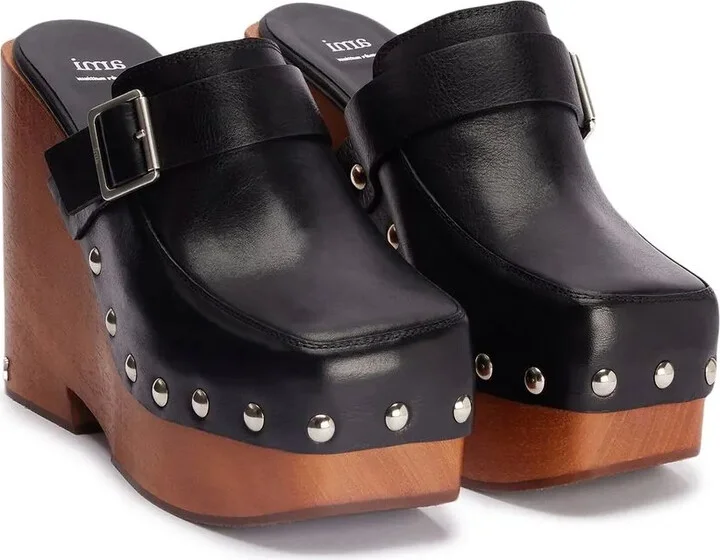 Studded Platform Mules - Image 2