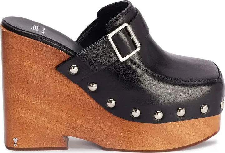 Studded Platform Mules