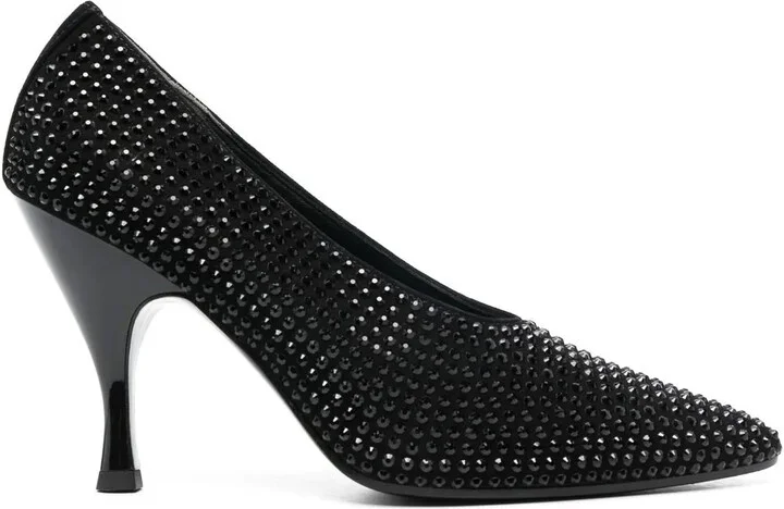 Studded Point-Toe Pumps