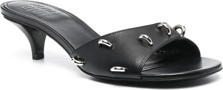 Studded Rings Open-Toe Sandals - Image 2