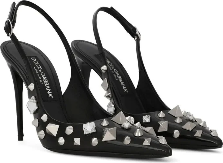 Studded Slingback 105mm Pumps - Image 2