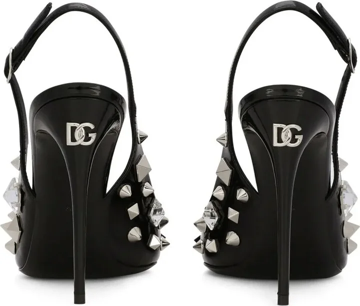 Studded Slingback 105mm Pumps - Image 3