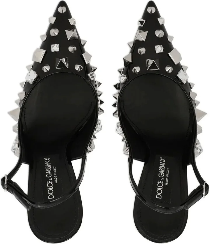 Studded Slingback 105mm Pumps - Image 4