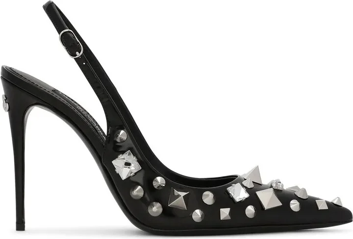 Studded Slingback 105mm Pumps