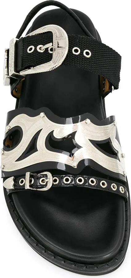 Studded Strap Sandals - Image 4