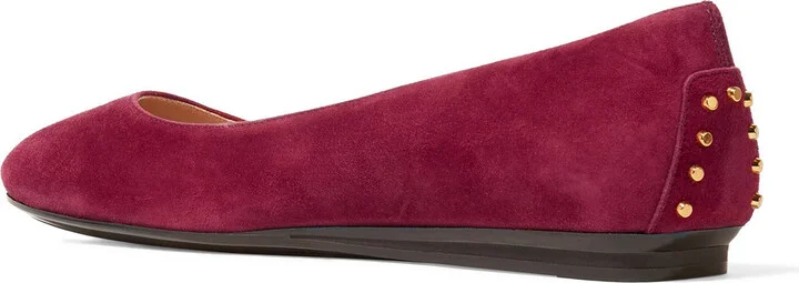 Studded suede ballet flats - Image 3