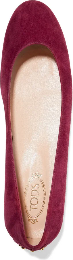 Studded suede ballet flats - Image 5