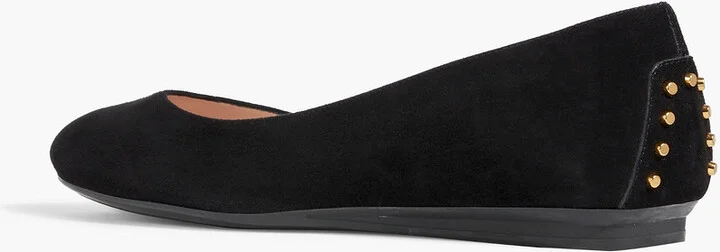 Studded suede ballet flats - Image 3