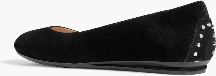 Studded suede ballet flats - Image 3