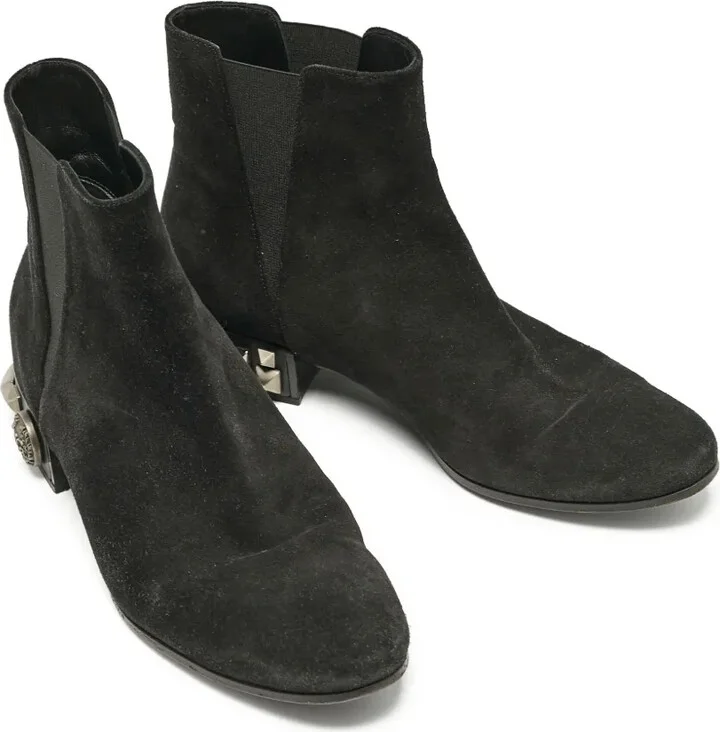 Studded Suede Boots - Image 2