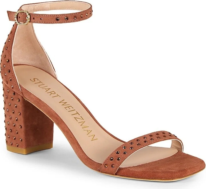 Studded Suede Sandals - Image 2