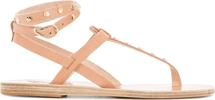 studded T-bar sandals