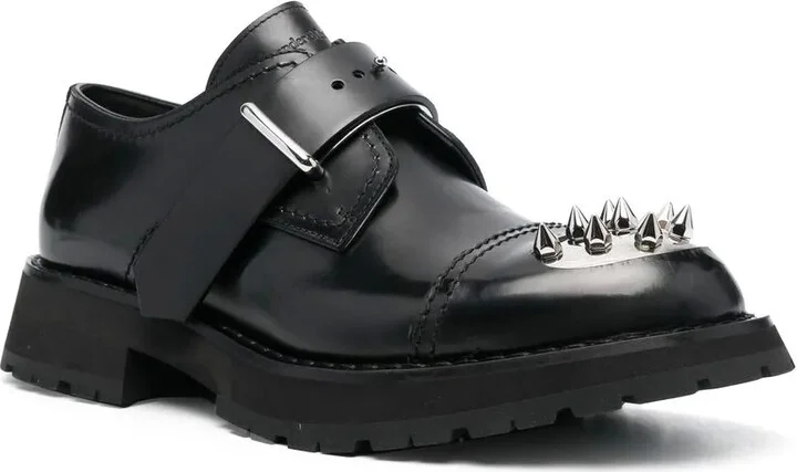 Studded Toe-Cap Monk Shoes - Image 2
