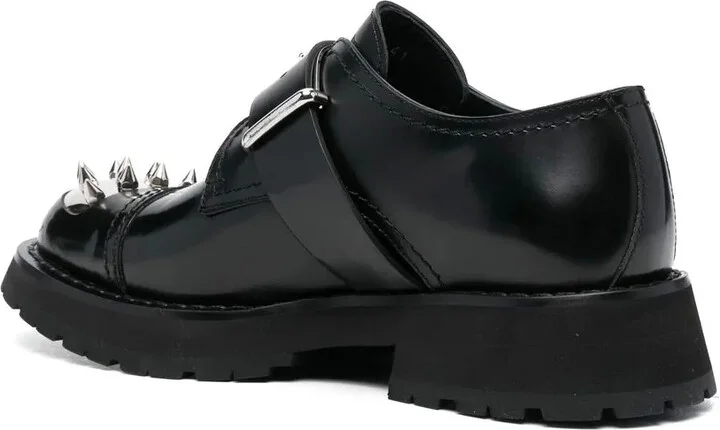 Studded Toe-Cap Monk Shoes - Image 3