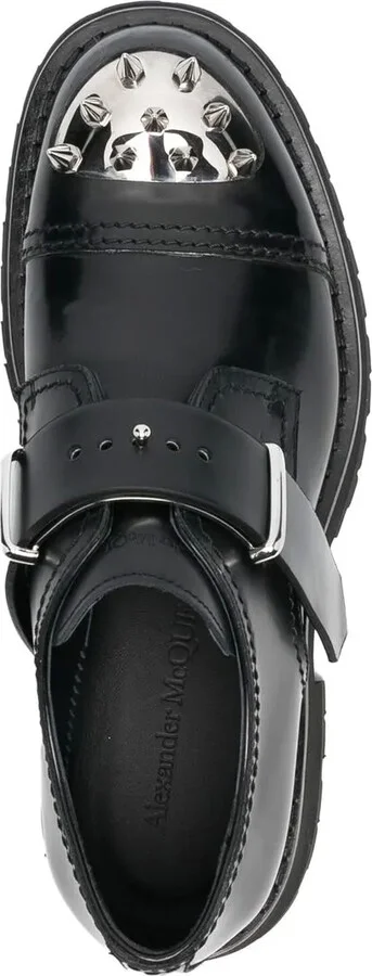 Studded Toe-Cap Monk Shoes - Image 4