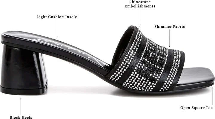 Studio 55 Rhinestone Embellished Slide Sandal - Image 9