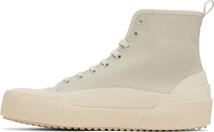 Studio Nicholson Beige Numbers Sneakers - Image 3