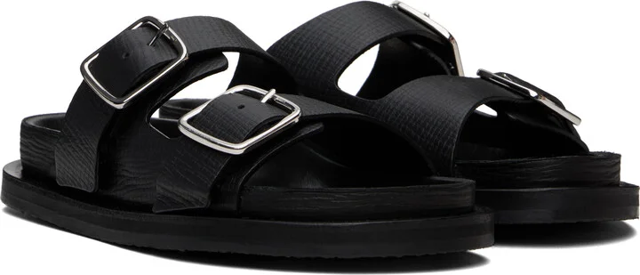 Studio Nicholson Black Denver Leather Sandals - Image 4