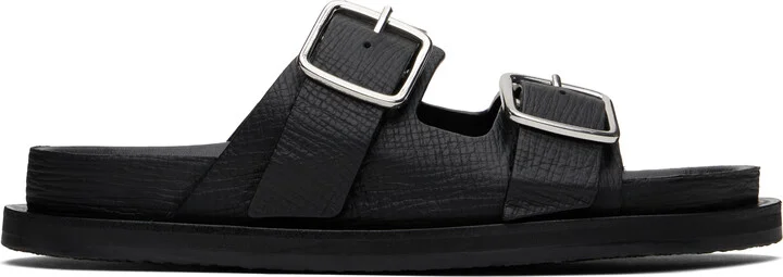 Studio Nicholson Black Denver Leather Sandals
