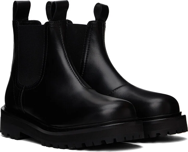 Studio Nicholson Black Kick Chelsea Boots - Image 4