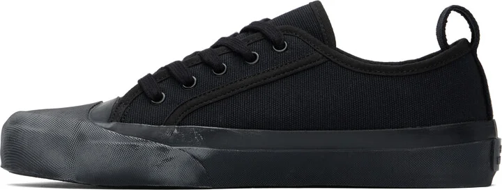 Studio Nicholson Navy Byrd Canvas Sneakers - Image 3