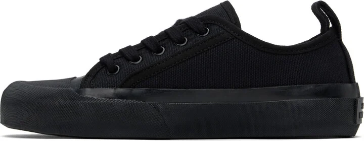 Studio Nicholson Navy Byrd Canvas Sneakers - Image 3
