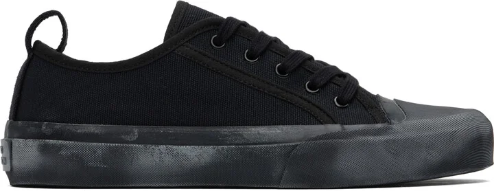 Studio Nicholson Navy Byrd Canvas Sneakers